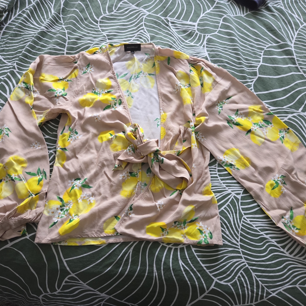 Floral Tie-Front Blouse